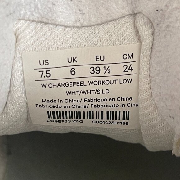 Lululemon Chargefeel Workout Low Top Women's White Sneakers Size: 7.5 - Picture 13 of 16